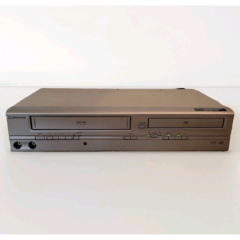 Emerson DVD/VCR Combo EWD2004 4 Head VHS Player & Recorder (Partially‎ Working)